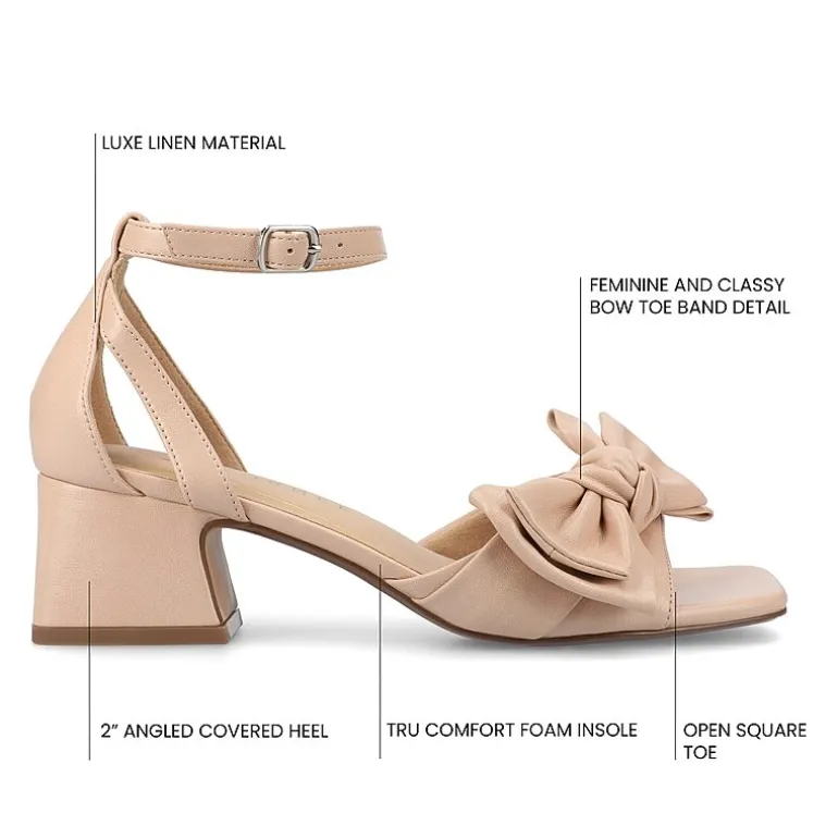 Journee Collection Womens Zevi Heeled Sandals