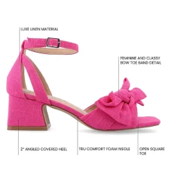Journee Collection Womens Zevi Heeled Sandals
