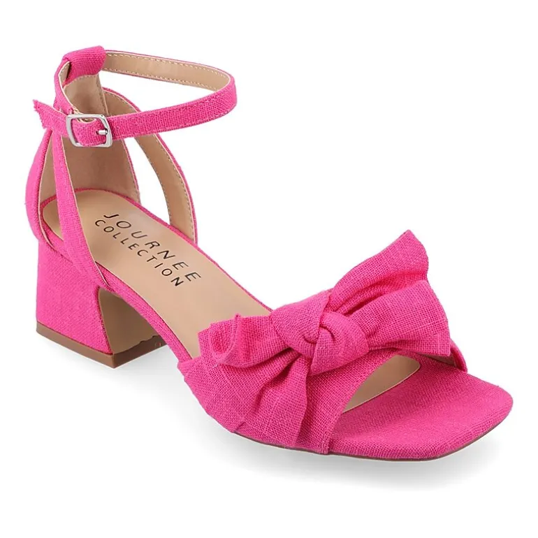 Journee Collection Womens Zevi Heeled Sandals