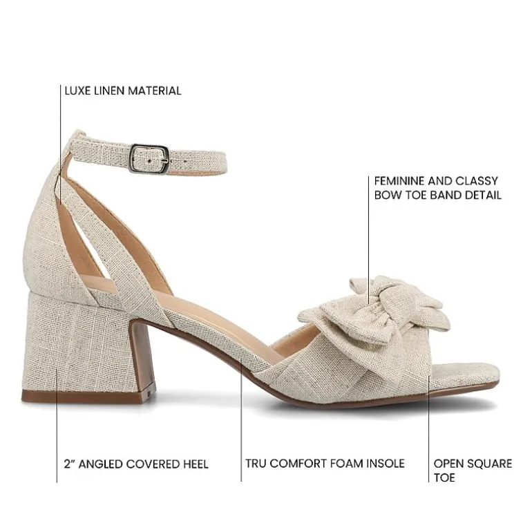 Journee Collection Womens Zevi Heeled Sandals