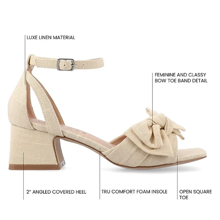Journee Collection Womens Zevi Heeled Sandals