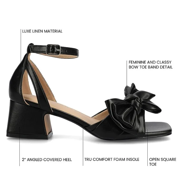 Journee Collection Womens Zevi Heeled Sandals