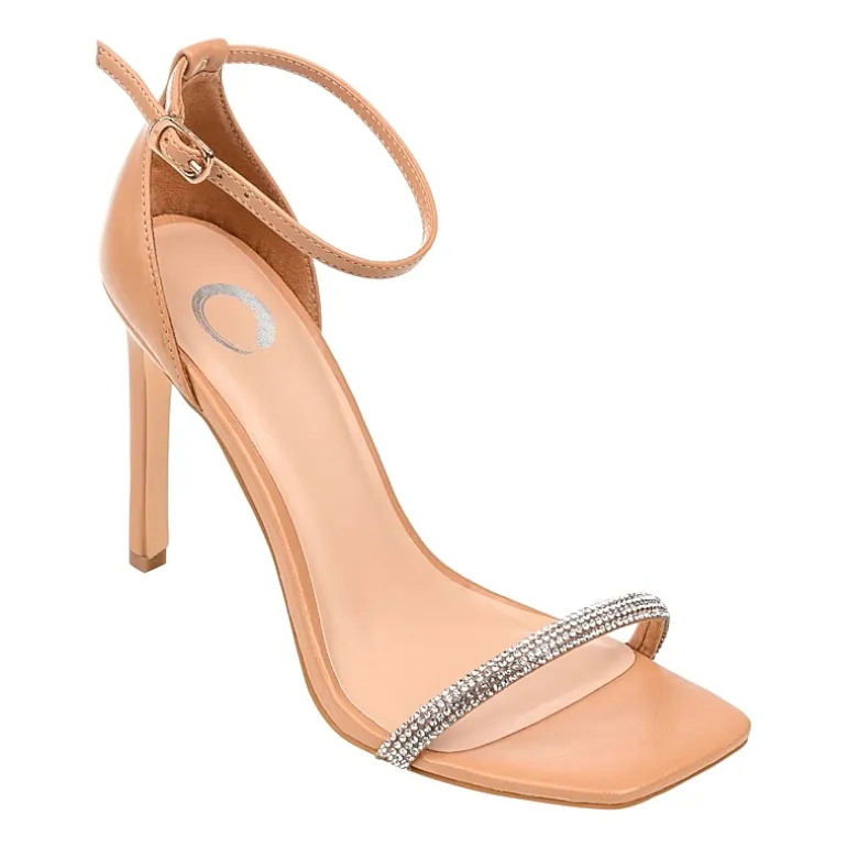Journee Collection Zoya Womens Round Open Toe Stiletto Heel Pumps