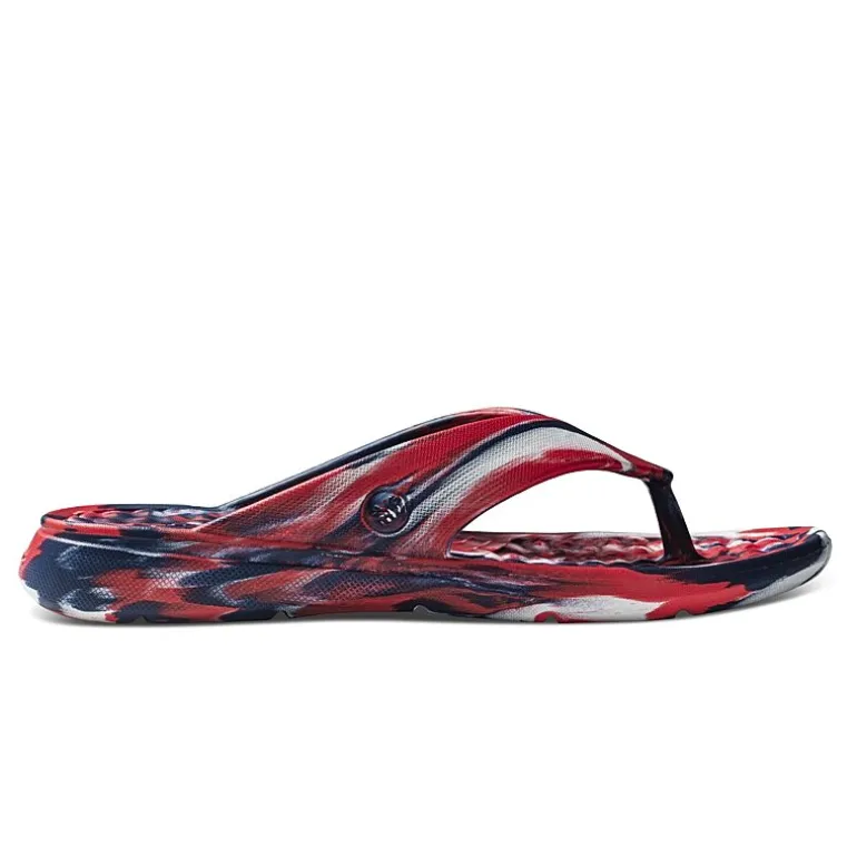 joybees® Unisex Adult Americana Collection Flip-Flops