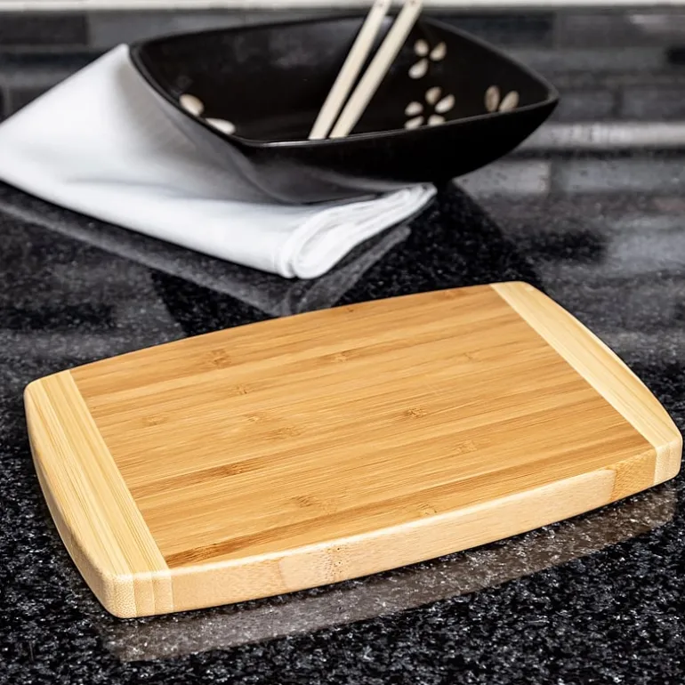 Joyce Chen Bamboo Small Burnished 6"x9" Cutting Board