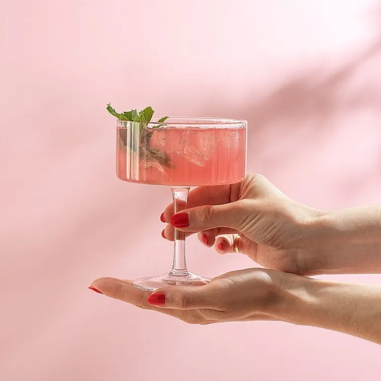 Joyjolt Elle Coupe Martini 2-pc. Martini Glass