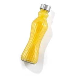 Joyjolt Fluted Glass Spring Water Bottle