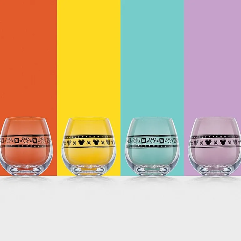 Joyjolt Geo Picnic 4-pc. Drinkware Set
