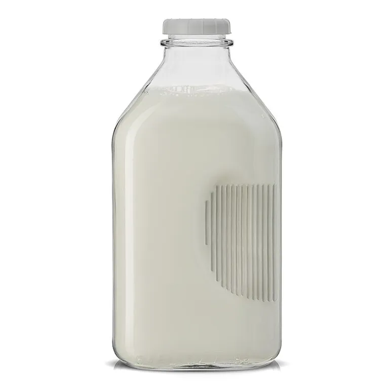 Joyjolt Glass Milk Bottles With Silicone Pour Lid Beverage Dispenser