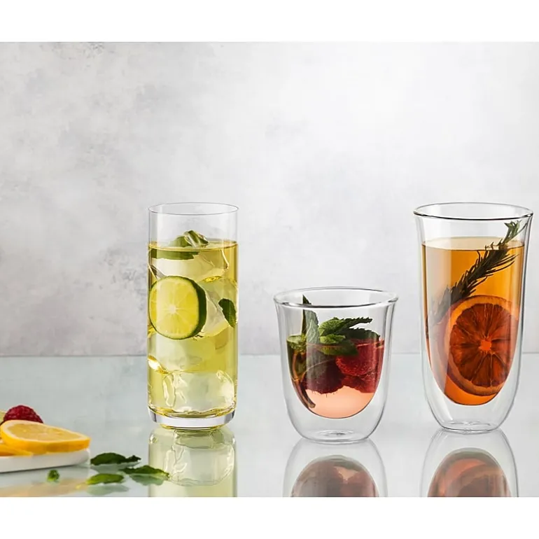 Joyjolt Javaah Double Wall Insulated Glasses - 2 Oz - Set Of 4 Espresso Cup