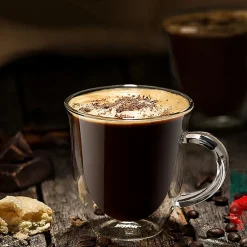 Joyjolt Serene Double Wall Insulated Glass Coffee Mug