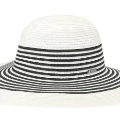 JS Jessica Simpson Black And White Stripe Womens Floppy Hat