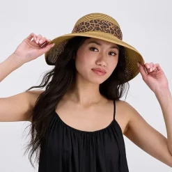 JS Jessica Simpson Floral Womens Floppy Hat
