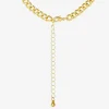 JS Jessica Simpson Gold Tone Collar Necklace  & Stud Earring Womens Glass Heart 3-pc. Jewelry Set