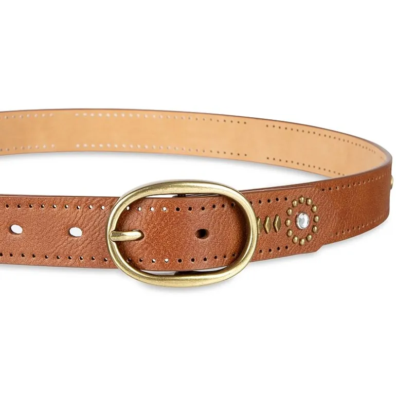 JS Jessica Simpson 1" Jeweled Centerbar Womens Belt