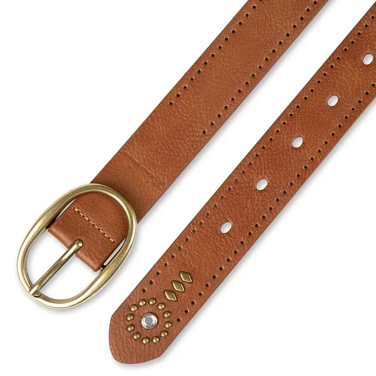 JS Jessica Simpson 1" Jeweled Centerbar Womens Belt