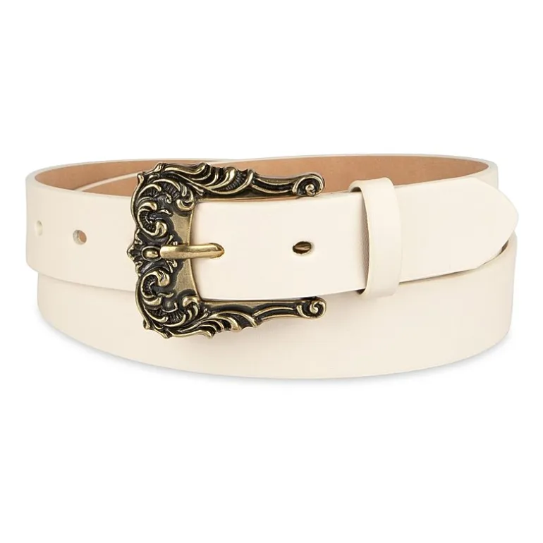 JS Jessica Simpson Ornate Buckle Womens Belt
