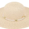JS Jessica Simpson Pearl Band Womens Floppy Hat