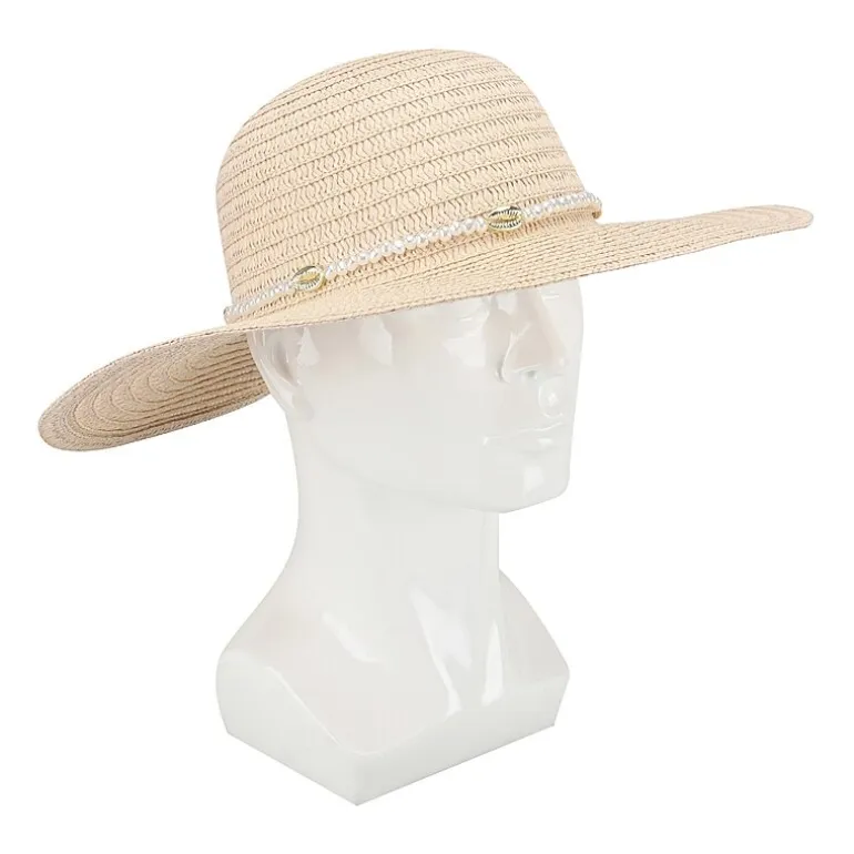 JS Jessica Simpson Pearl Band Womens Floppy Hat