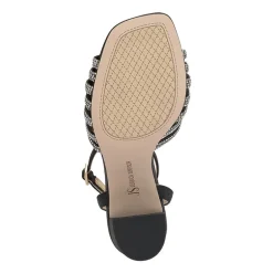 JS Jessica Simpson Sennsol Womens Round Open Toe Block Heel Pumps
