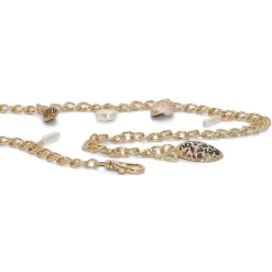 JS Jessica Simpson Shell Charm Chain Womens Belt