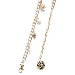 JS Jessica Simpson Shell Charm Chain Womens Belt