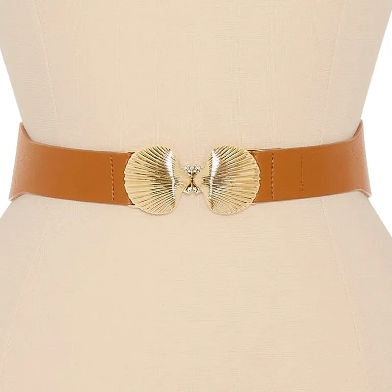 JS Jessica Simpson Skinny Elastic Stretch Waist Womens Belt