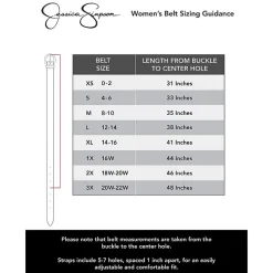 JS Jessica Simpson Skinny Hip Womens Belt
