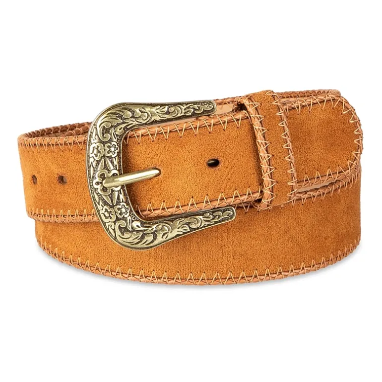 JS Jessica Simpson 1.5" Stitched Western Womens Belt