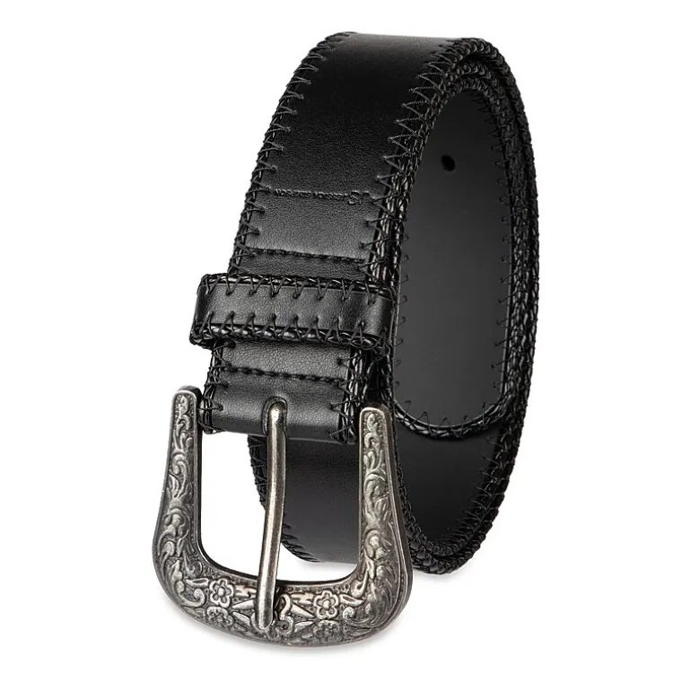 JS Jessica Simpson 1.5" Stitched Western Womens Belt