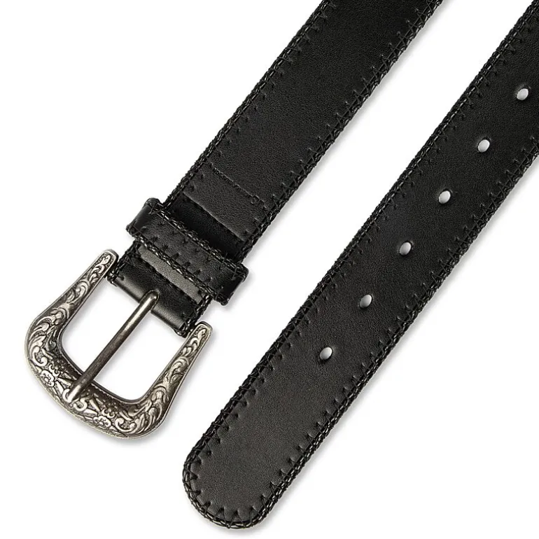 JS Jessica Simpson 1.5" Stitched Western Womens Belt