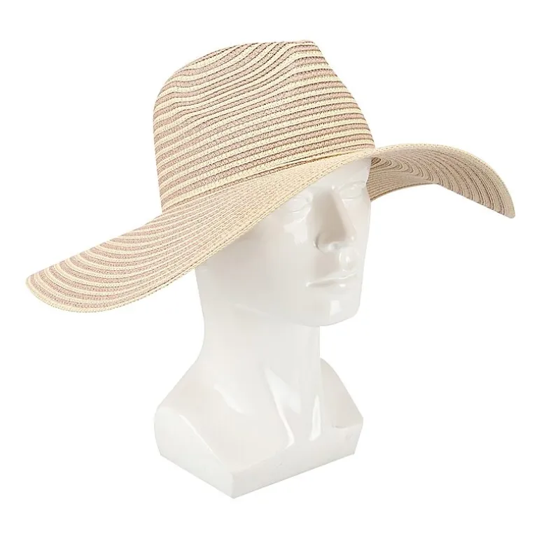 JS Jessica Simpson Stripe Shimmer Womens Floppy Hat
