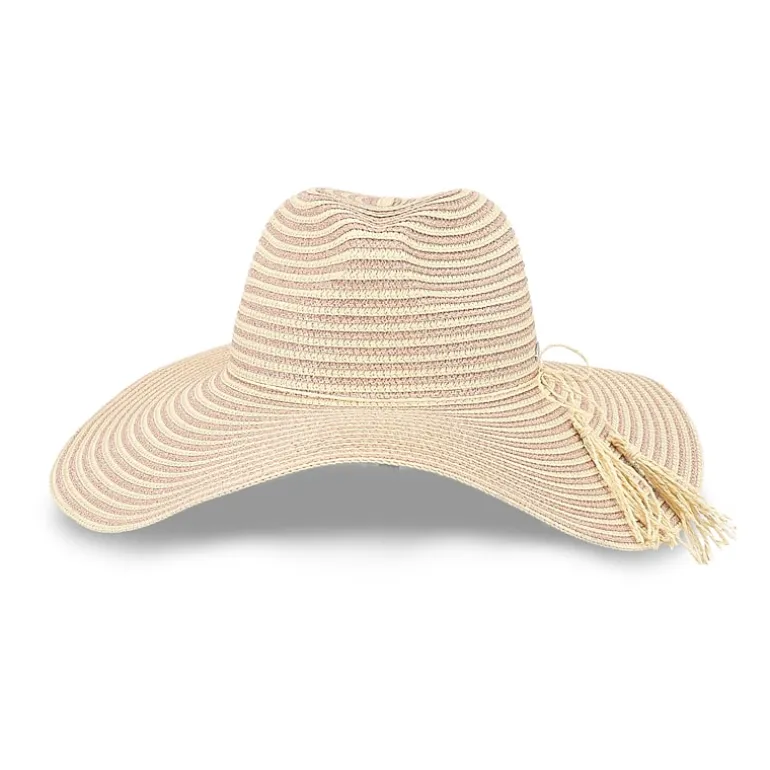 JS Jessica Simpson Stripe Shimmer Womens Floppy Hat