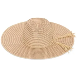 JS Jessica Simpson Stripe Shimmer Womens Floppy Hat