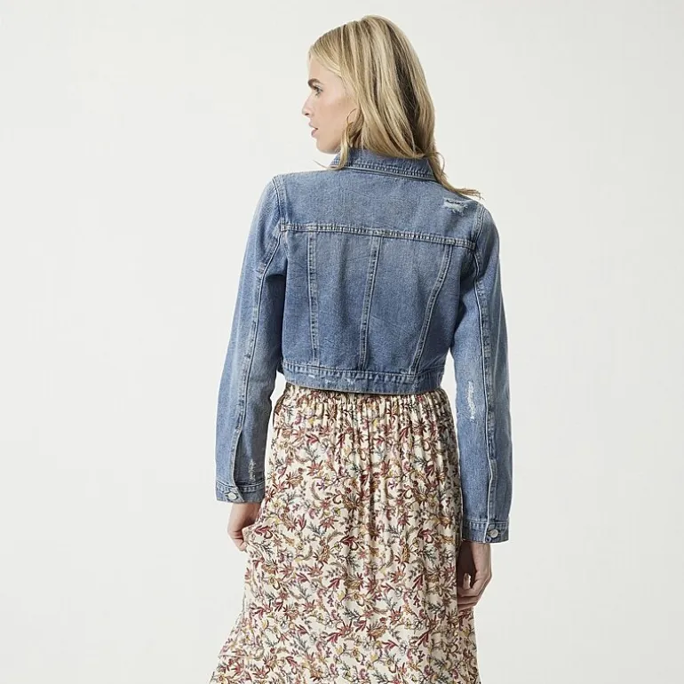JS Jessica Simpson Womens Denim Midweight Jacket