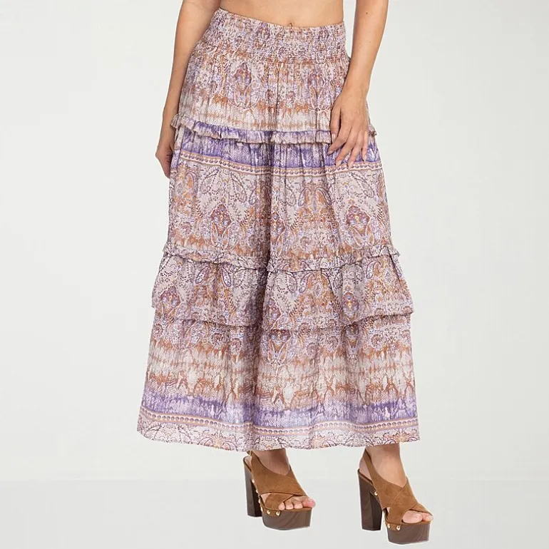 JS Jessica Simpson Womens High Rise Maxi Skirt