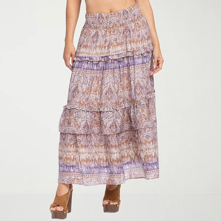 JS Jessica Simpson Womens High Rise Maxi Skirt
