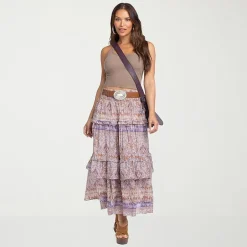 JS Jessica Simpson Womens High Rise Maxi Skirt