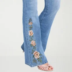 JS Jessica Simpson Womens High Rise Flare Leg Jean