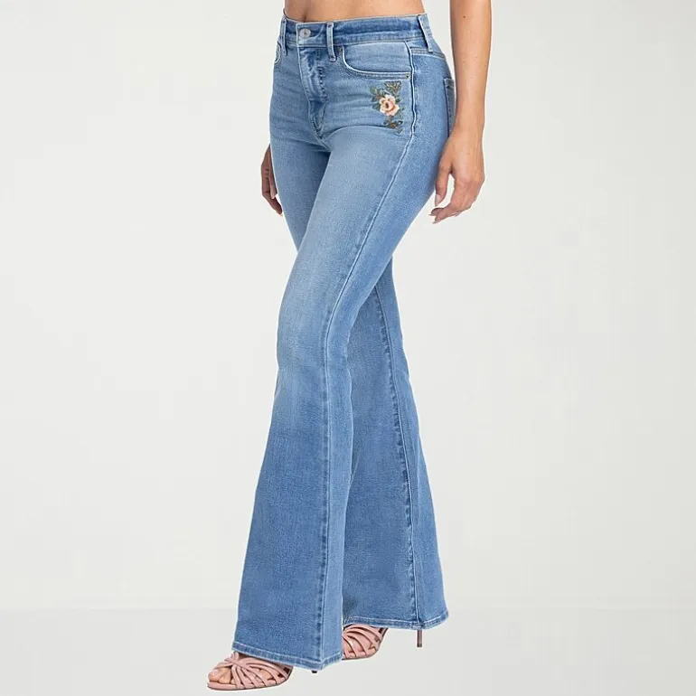 JS Jessica Simpson Womens High Rise Flare Leg Jean