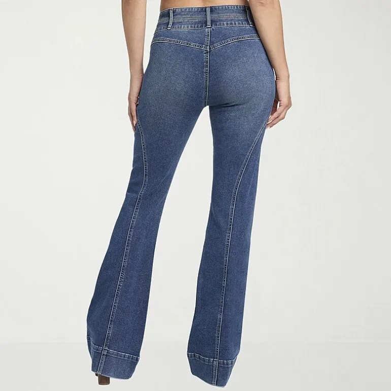 JS Jessica Simpson Womens High Rise Flare Leg Jean