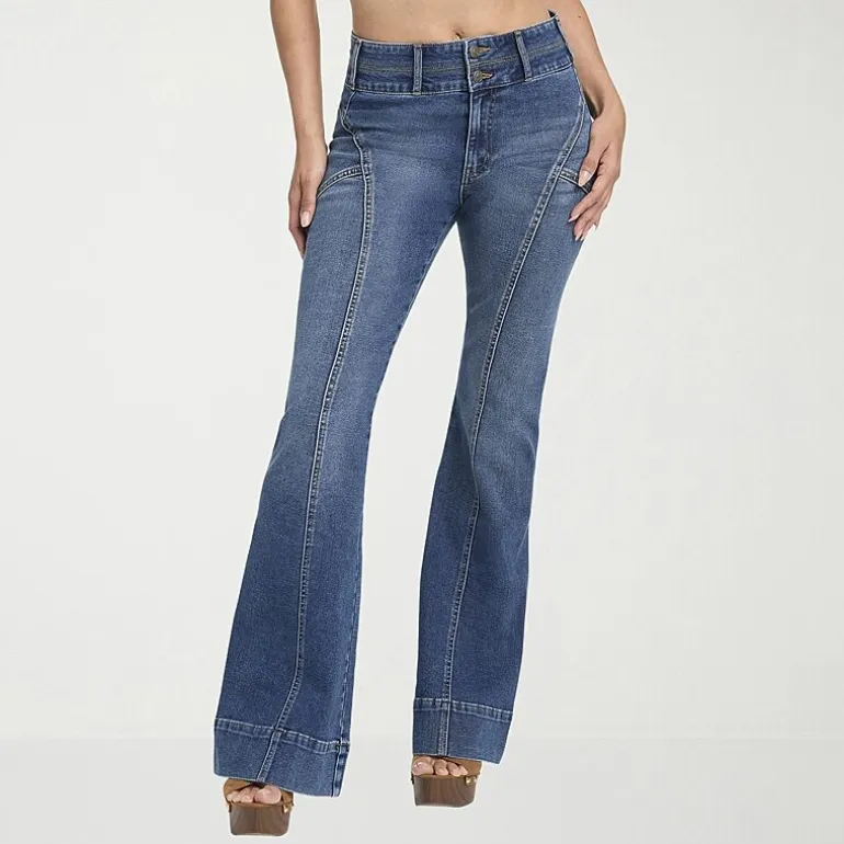 JS Jessica Simpson Womens High Rise Flare Leg Jean