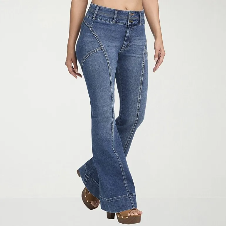 JS Jessica Simpson Womens High Rise Flare Leg Jean