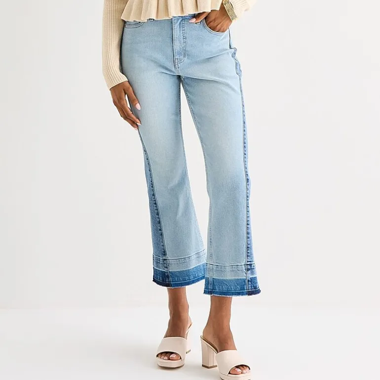 JS Jessica Simpson Womens High Rise Flare Leg Jean