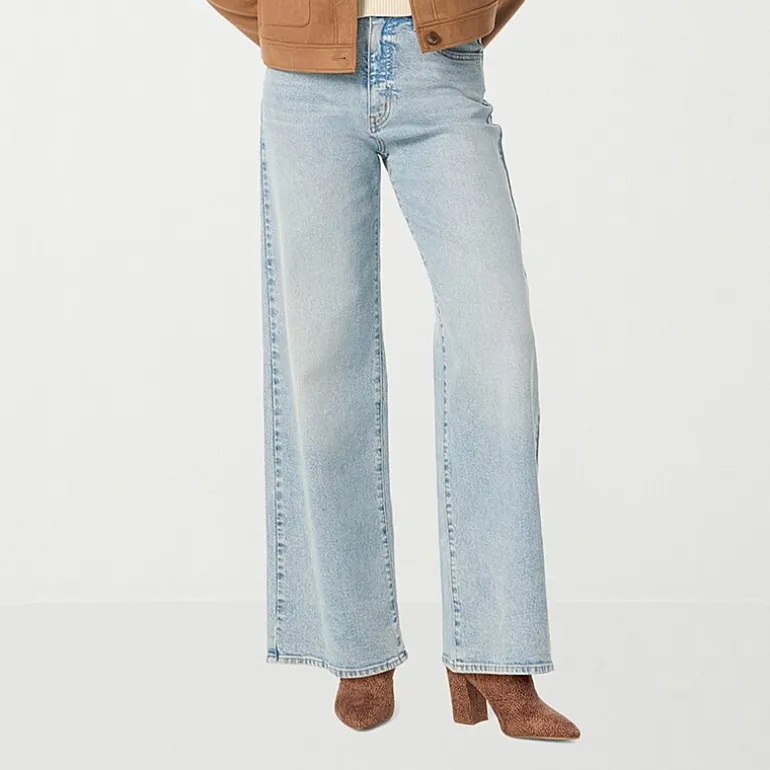 JS Jessica Simpson Womens High Rise Wide Leg Jean