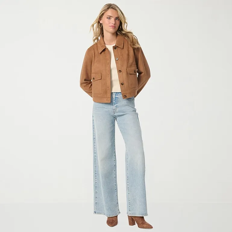 JS Jessica Simpson Womens High Rise Wide Leg Jean