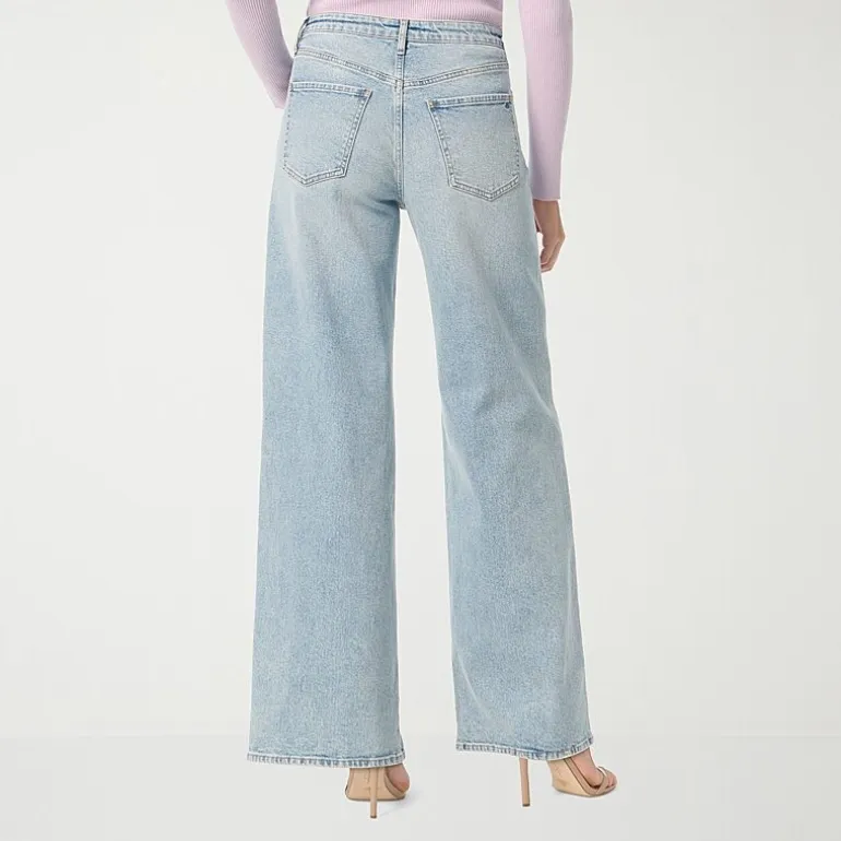 JS Jessica Simpson Womens High Rise Wide Leg Jean