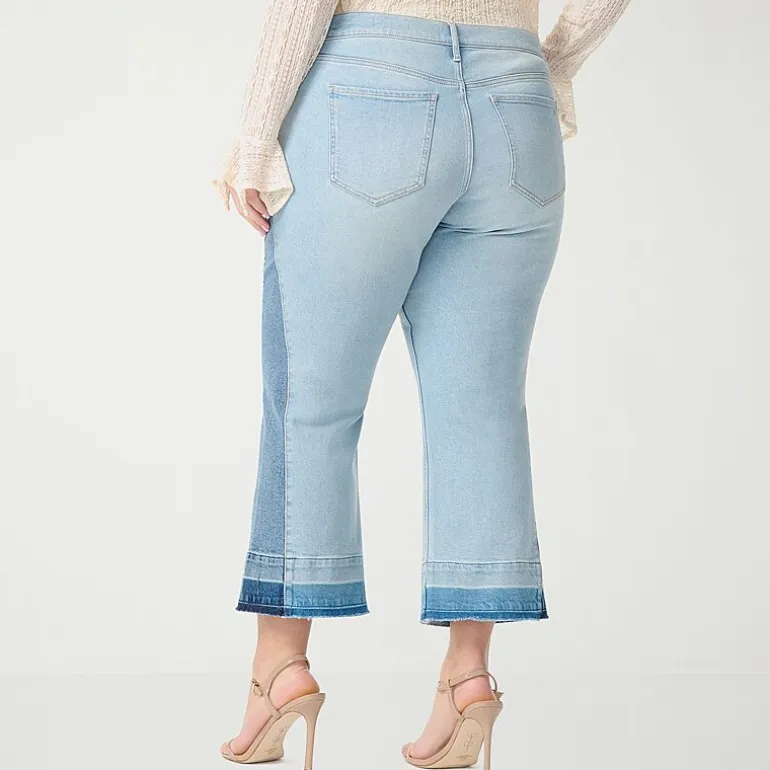 JS Jessica Simpson Womens - Plus High Rise Flare Leg Jean