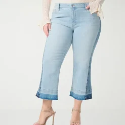 JS Jessica Simpson Womens - Plus High Rise Flare Leg Jean
