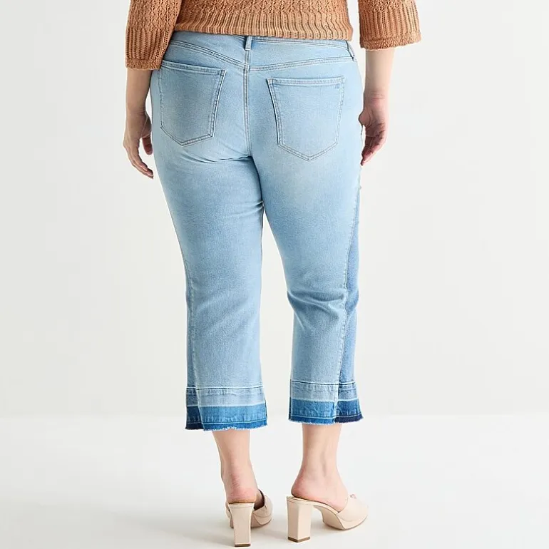 JS Jessica Simpson Womens - Plus High Rise Flare Leg Jean